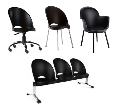 Cadeiras E Longarinas - LINHA BOSTON