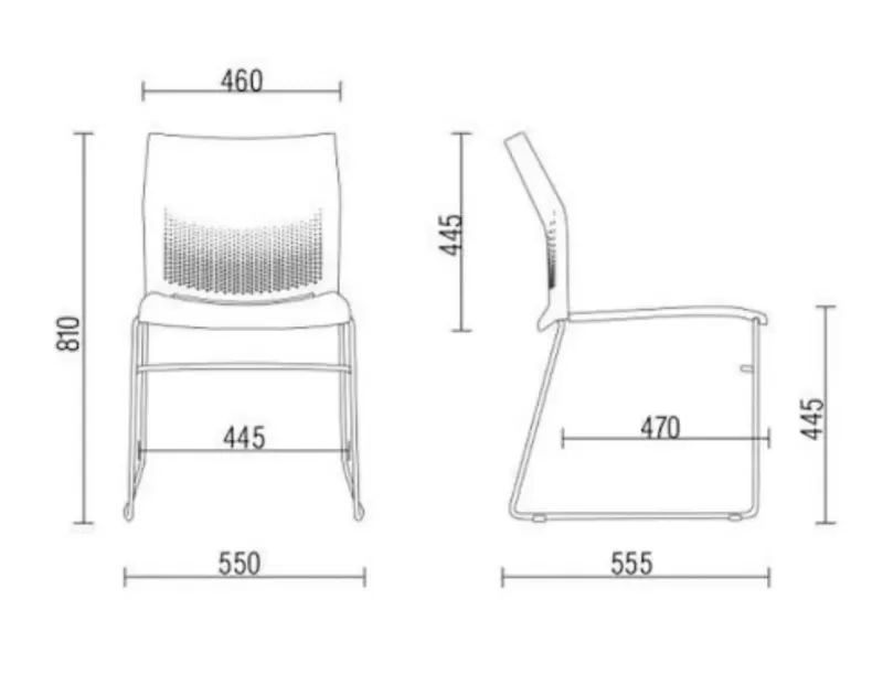 Cadeira Connect | Estrutura Preta Ou Cinza.