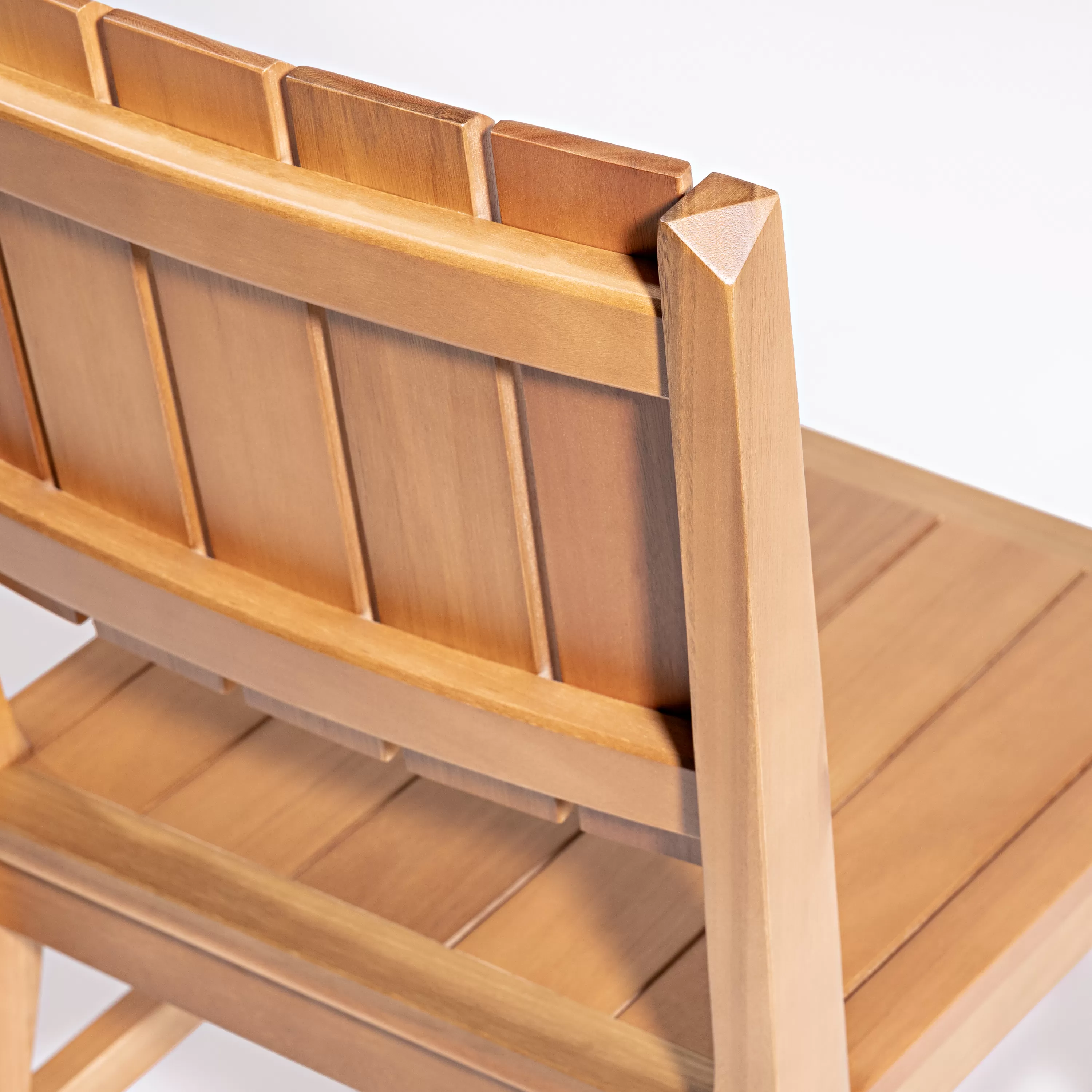 Cadeira Angra para Área Gourmet em Madeira e assento em madeira | Acabamento em Verniz - Espaço Casa e Jardim