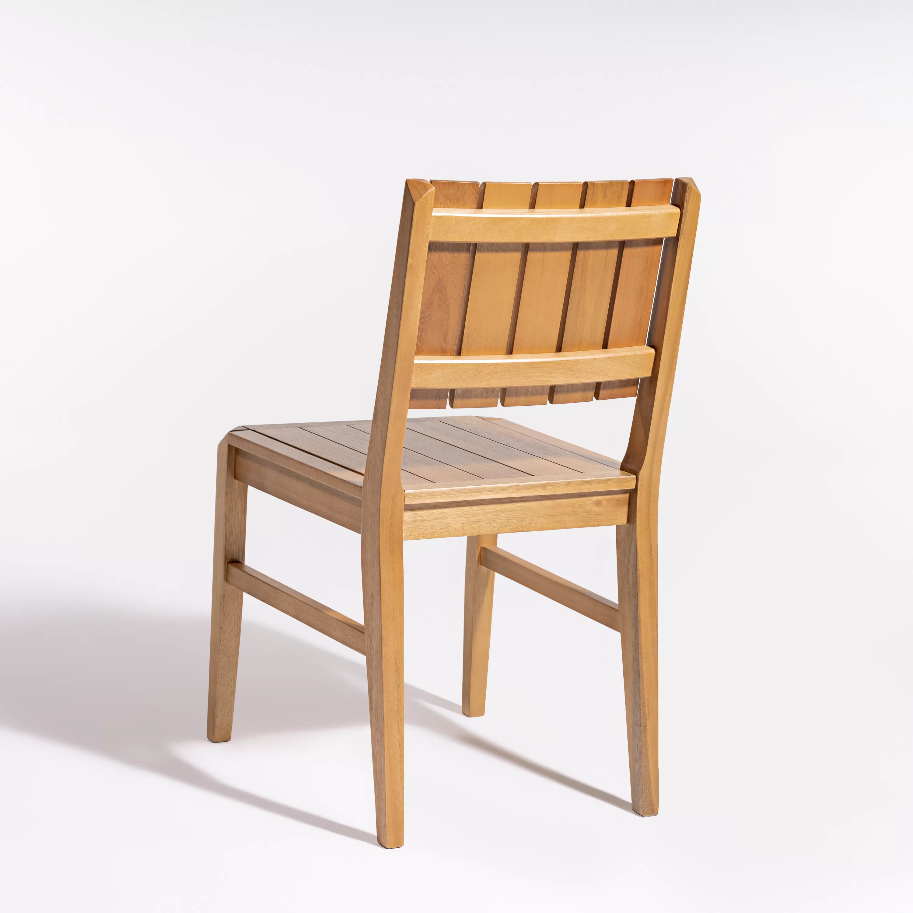 Cadeira Angra para Área Gourmet em Madeira e assento em madeira | Acabamento em Verniz - Espaço Casa e Jardim