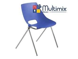 Cadeira Oki - Estrutura Fixa Cromada