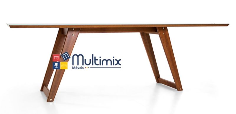 Mesa de Jantar Plaza - Modelo Retangular - 2,20m x 1,10m x 0,75m