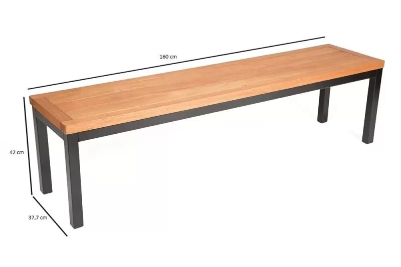 Banco Ipanema sem Encosto com Pés de Aço Carbono 160 - Linha Mestra Butzke