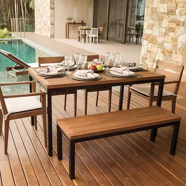 Banco Ipanema sem Encosto com Pés de Aço Carbono 120 - Linha Mestra Butzke