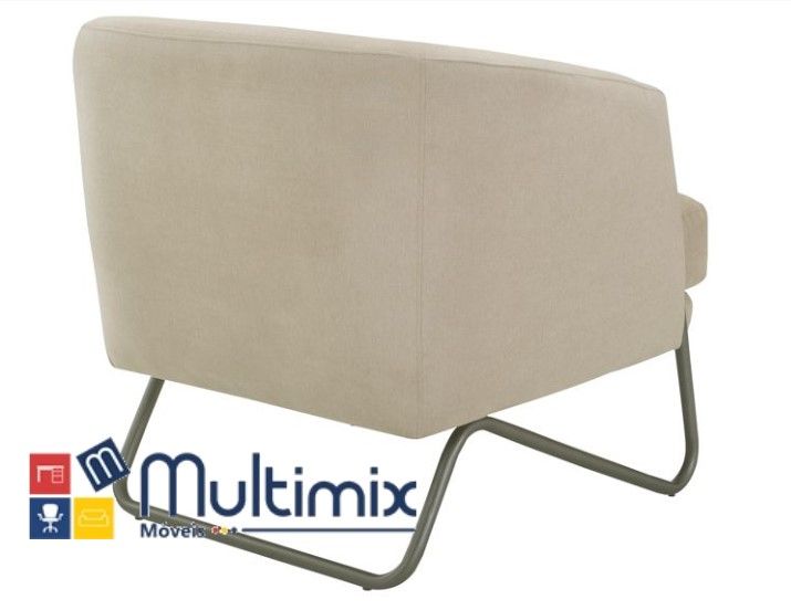 Poltrona Shannon 1 lugar I Diversas opções de revestimento I com 0,76 m de comprimento