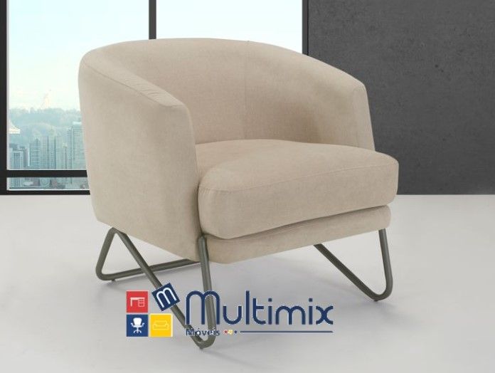 Poltrona Shannon 1 lugar I Diversas opções de revestimento I com 0,76 m de comprimento