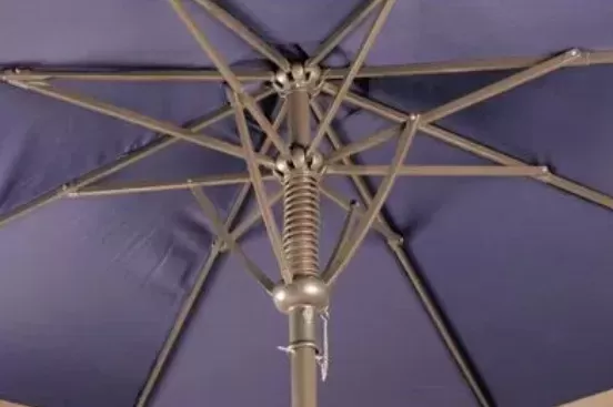 Ombrelone Summer - Central 3,00 m | Haste Cinza Grafite - Cobertura Azul Marinho