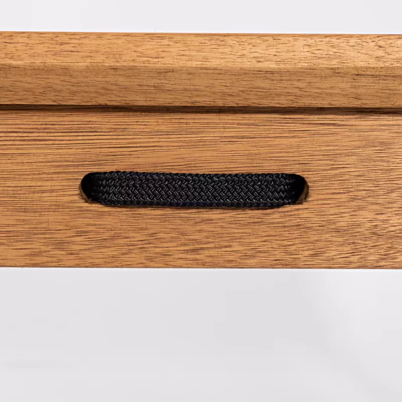 Mesa de Jantar em Madeira Corda Preta | Linha Traço - Alt. 0,75 cm X Larg. 1,80 cm X Prof. 0,93 cm - Espaço Casa e Jardim