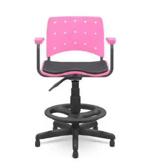 Cadeira Ergoplax Caixa giratória | Com braços - Assento Estofado