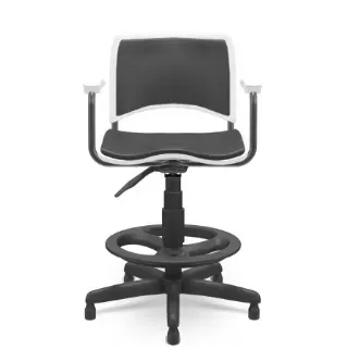 Cadeira Ergoplax Caixa giratória | Com braços - Assento e Encosto Estofados