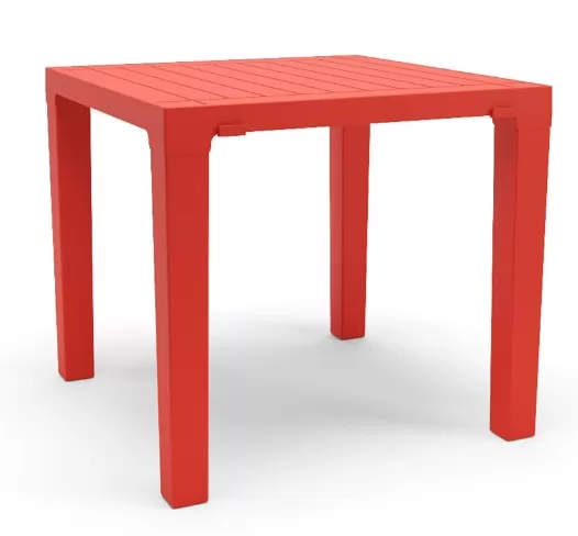 MESA NIL EM TERMOPLÁSTICO ABS DE ALTA RESISTENCIA - QUADRADA 0.80 X 0.80 CM