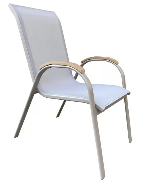 Cadeira para Piscina Summer - Alumínio Fendi, Tela Sling Fendi | Empilhável