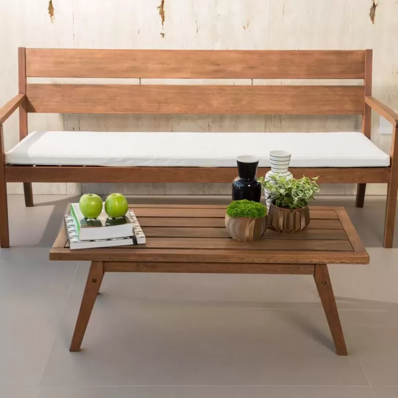 Banco / Sofá Verona 3 lugares com Almofadas - Linha Mestra Butzke