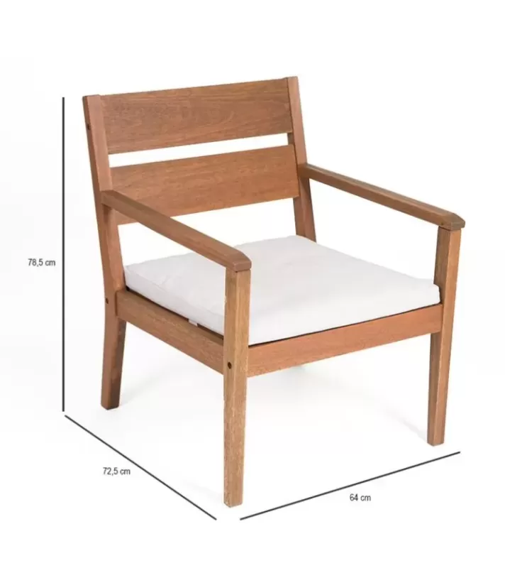 Poltrona Verona com Almofadas - Linha Mestra Butzke