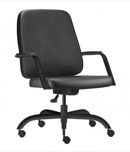 Cadeira Para Escritório Maxxer Para Obeso Luxo / Plus Size - Base Em Metal Preto - Até 150 Kgs
