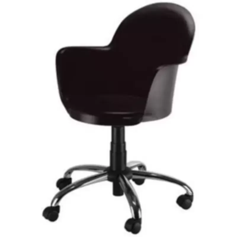 Cadeira Boston Giratória Com Braço - Base Cromada