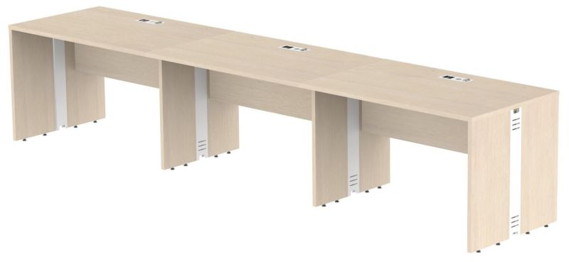 Plataforma / Estação De Trabalho 3 Lugares - Medida. Larg 3,0 M X Prof. 0,60 M X Alt. 0,74 M | Attuale Impéria 25mm