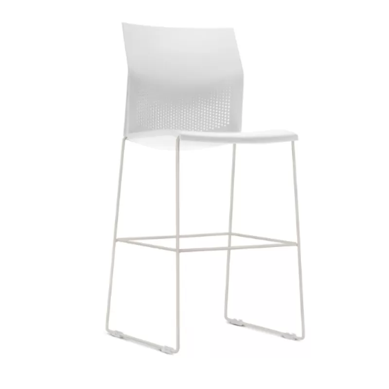 Banqueta Connect Estrutura Preta/Cinza