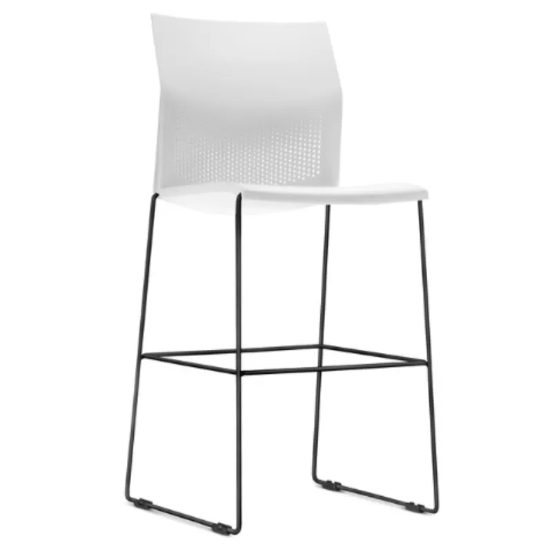 Banqueta Connect Estrutura Preta/Cinza