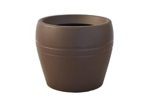 Vaso Redondo Em Polietileno - Kalli 35 - B32cm X A35cm