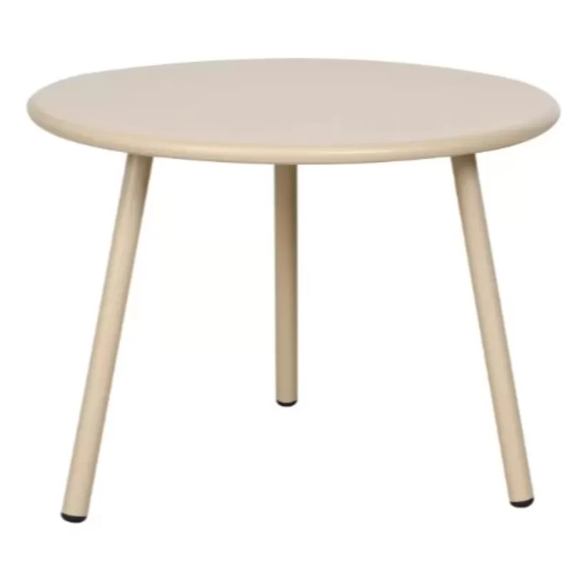 Mesa De Centro/Lateral Em Alumínio Fendi | Summer - Alt. 44,5 Cm X ø 60 Cm