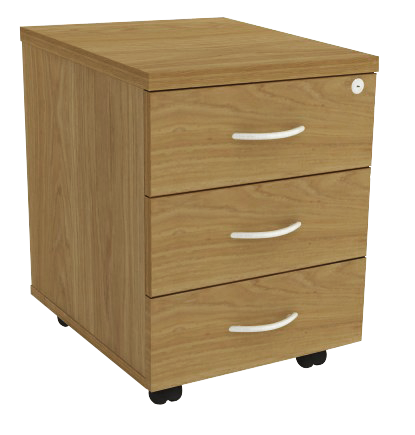 Gaveteiro Volante - 3 Gavetas *Com Chave | Corpo Em Madeira 400 X 485 - Impéria Premium 25mm