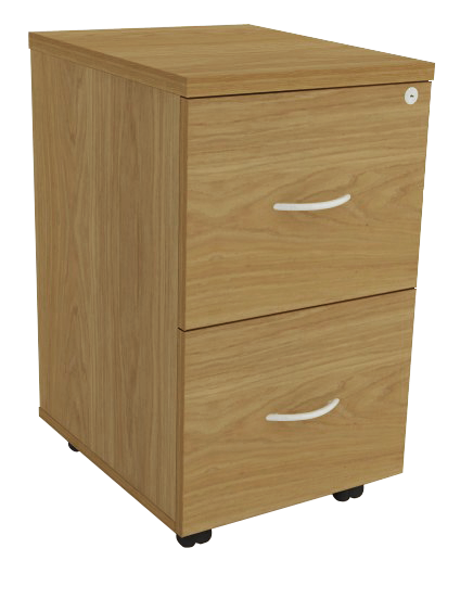 Gaveteiro Volante - 2 Gavetas Para Pasta Suspensa *Com Chave | Corpo Em Madeira 300 X 485 - Impéria Premium 25mm