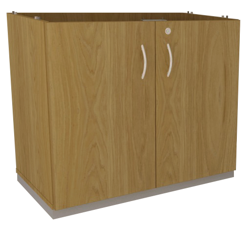 Armário Baixo Fechado *Junção - Com Chave E Corpo Em Madeira | Larg. 90cm X Prof. 42cm X Alt. 71,5cm - Impéria Premium 25mm