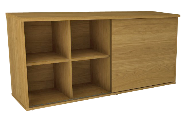 Armário Baixo Nicho *Porta De Correr E Corpo Em Madeira | Larg. 160cm X Prof. 47cm X Alt. 74cm - Impéria Premium 25mm