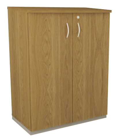 Armário Médio Fechado Diretor - Com Chave E Corpo Em Madeira | Larg. 80cm X Prof. 50cm X Alt. 110cm - Impéria Premium 25mm