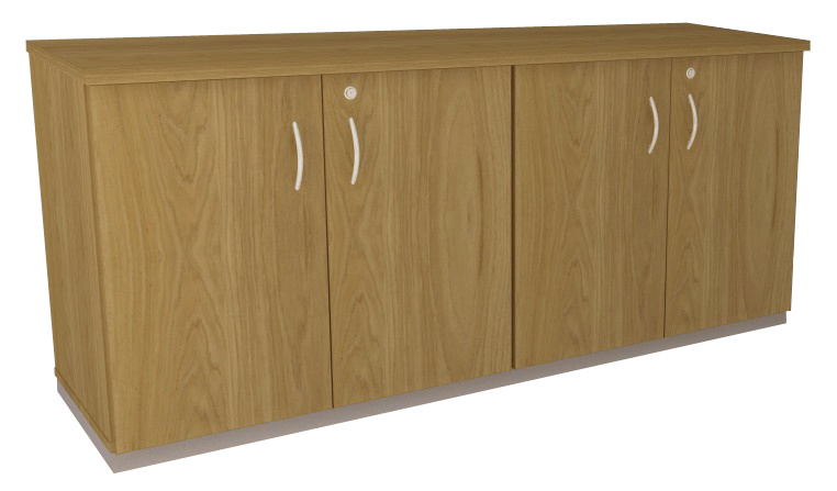 Armário Baixo Credence Duplo - Com Chave E Corpo Em Madeira | Larg. 180cm X Prof. 43,5cm X Alt. 74cm - Impéria Premium 25mm