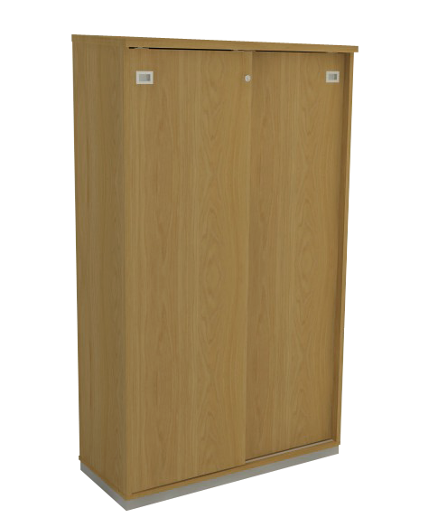 Armário Alto Fechado Com Chave *Porta De Correr E Corpo Em Madeira | Larg. 90cm X Prof. 43,5cm X Alt.160cm - Impéria Premium 25mm