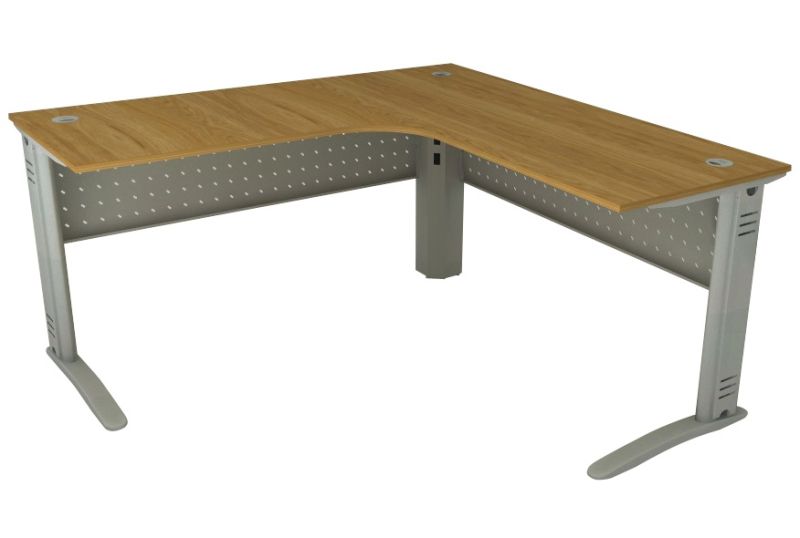 Mesa Delta Para Escritório | Painel Em Aço Perfurado 1600 X 1500 - Impéria Premium 25mm