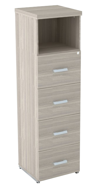 Arquivo 4 Gavetas Pasta + Nicho 46 X 46,5 | Linha Prima Impact 40mm