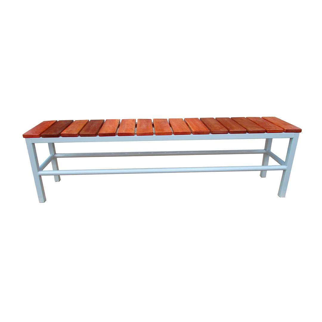 Banco Para Vestiário - 10 Ripas De Cedrinho | Larg. 1,00 M X Prof. 0,30 M X Alt. 0,45 M