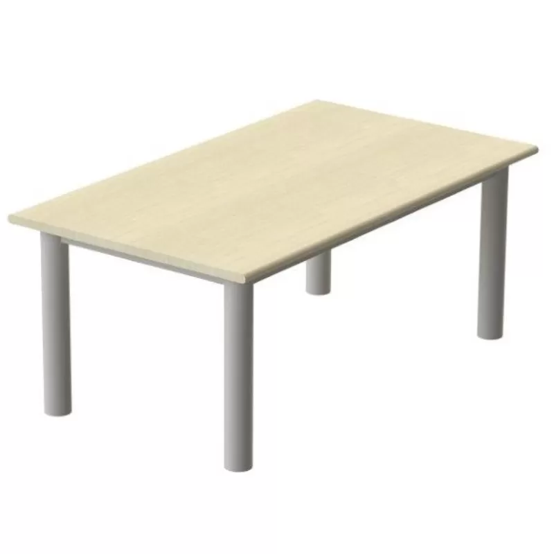 Mesa Refeitório 4 Lugares - Larg. 1,20 M X Prof. 80 Cm X Alt.72 Cm | Tampo Mdp 25mm Melamínico