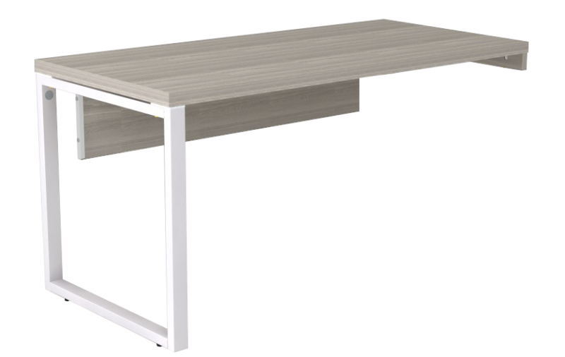 Mesa Diretiva Pé Quadrado Para Gaveteiro Lado Direito 150 X 70 | Linha Prima ARQ 40mm