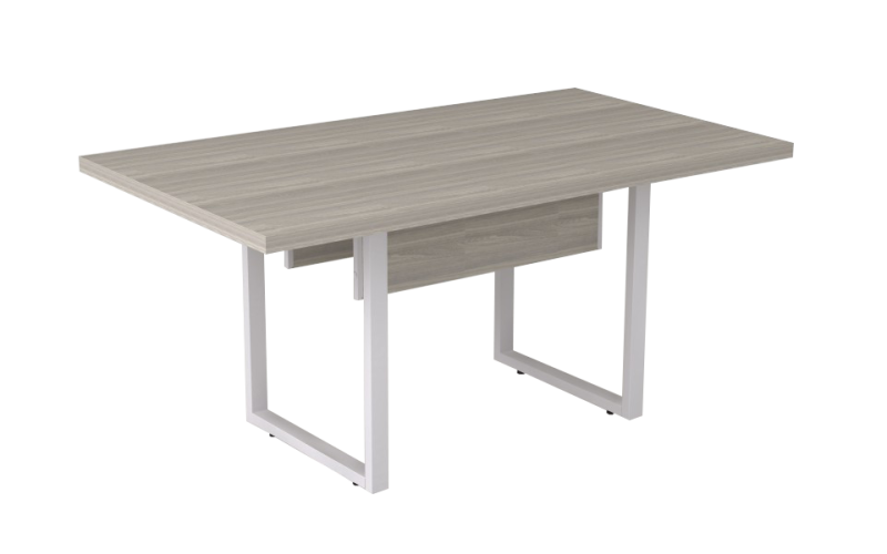 Mesa De Reunião Pé Quadrado 160 X 90 | Linha Prima ARQ 40mm