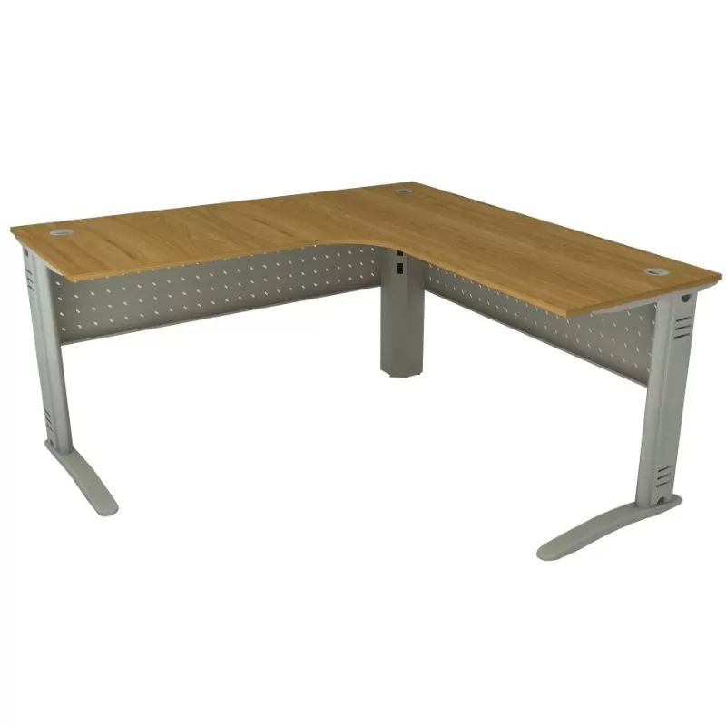 Mesa Delta Para Escritório | Painel Em Aço Perfurado 1100 X 1800 - Impéria Premium 25mm