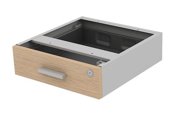 Gaveteiro Fixo 1 Gaveta * Corpo Em Aço - 40cm | Romanzza Plus 25mm