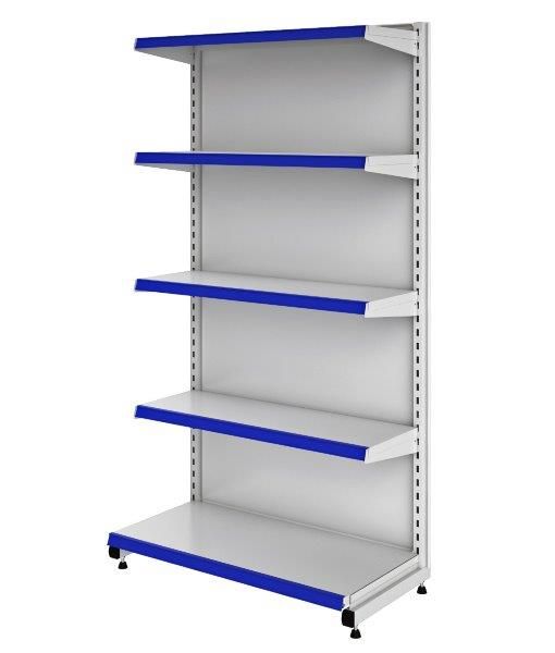 Gôndola Fácil Centro Dupla - GFCA | Base + 4 Planos - Alt. 1,62m