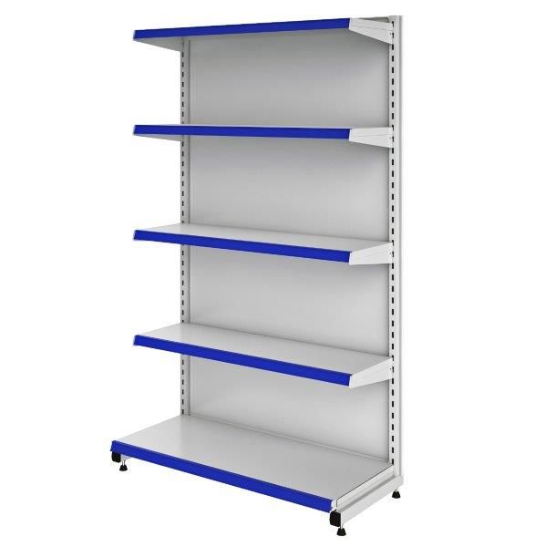 Gôndola Fácil Centro Dupla - GFPC | Base + 4 Planos - Alt. 1,62m