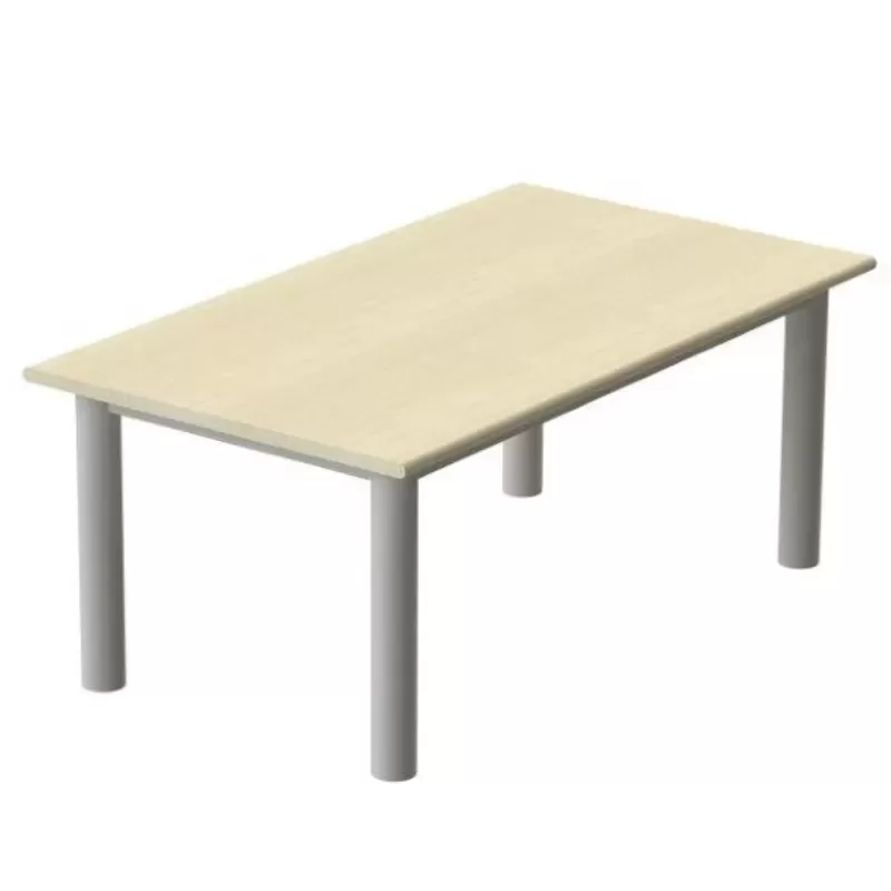 Mesa Refeitório 4 Lugares - Larg. 1,20 M X Prof. 80 Cm X Alt.72 Cm | Tampo Mdp 18mm Melamínico